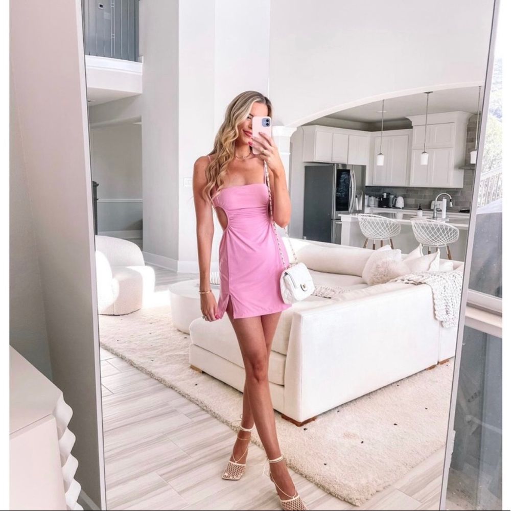 GEMME LOVE PINK MINI DRESS